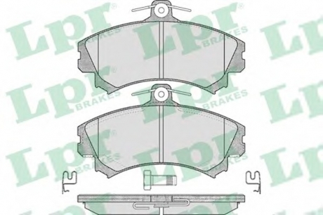 05P615 LPR Колодка гальм. диск. MITSUBISHI CARISMA, COLT IV передн. (вир-во LPR)