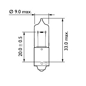 12146CP PHILIPS Лампа накаливания HY21W 12V 21W BAW9s Festoon (пр-во Philips)