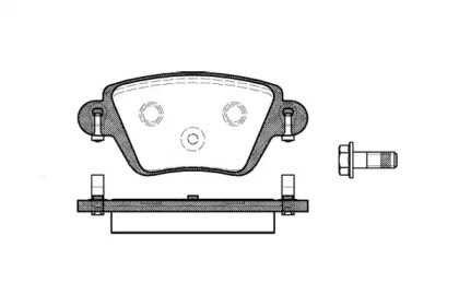 0777.10 REMSA Колодка торм. FORD MONDEO, RENAULT KANGOO задн. (пр-во REMSA)