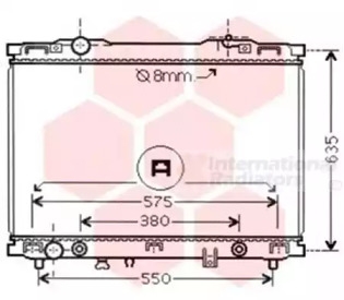 83002057 Van Wezel Радіатор охолодження SORENTO 24i/35i AT 02-04(вир-во Van Wezel)