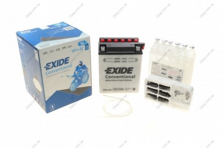 EB14-B2 Exide Аккумулятор 14Ah-12v Exide (EB14-B2) (134х89х166) L, EN145