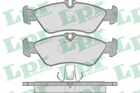 05P610 LPR Колодка гальм. диск. MB SPRINTER 2-t, VW LT 28-35 задн. (вир-во LPR)