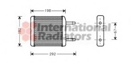 81006024 Van Wezel Радиатор отопителя DAEW MATIZ 0.8 MT/AT 98-(пр-во Van Wezel)