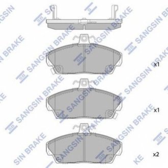 SP1571 Hi-Q  Колодка тормозная перед. HONDA CIVIC MB#/MA# 95- MB#/MC# 88-