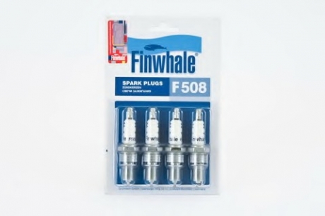 F508 FINWHALE Свеча зажигания ВАЗ 2108-2109 (компл.4 шт) (пр-во FINWHALE)