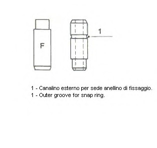 01-2327 Metelli Направляющая клапана EX LADA SAMARA 1,3-1,5 (пр-во Metelli)