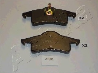 51-09-992 Ashika  Комплект тормозных колодок, дисковый тормоз (пр-во ASHIKA)