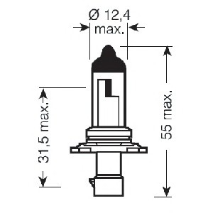 9006XS OSRAM Лампа допоміжн. освітлення HB4A 51W 12V P20D (вир-во OSRAM)