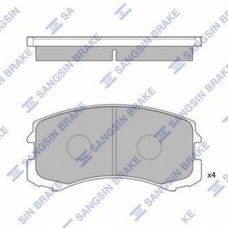 SP1255 Hi-Q  Колодка тормозная перед. MITSUBISHI LANCER 1,3 1,6 2,0 03-