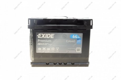 EA640 Exide Акумулятор 64Ah-12v Exide PREMIUM (242х175х190), R, EN640