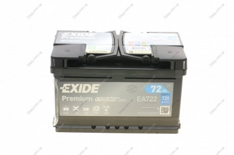 EA722 Exide Акумулятор 72Ah-12v Exide PREMIUM (278х175х175), R, EN720