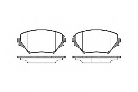 0813.00 REMSA Колодка торм. TOYOTA RAV 4 II (XA2) передн. (пр-во REMSA)