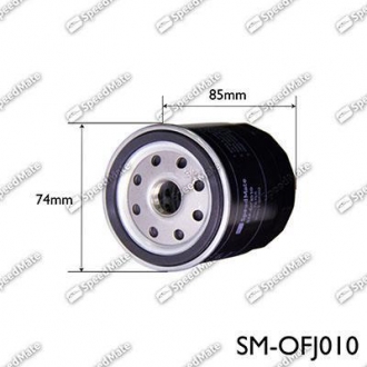 SM-OFJ010 SpeedMate Фільтр масляний двигуна TOYOTA Auris 7-13, Camry 91-01, Corolla 04-07 (вир-во SPEEDMATE, Korea)