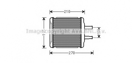 DWA6088 AVA Cooling Systems Радиатор отопителя CHEVROLET Lacetti 1.6-1.8 (пр-во AVA)