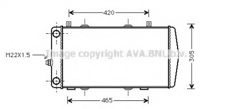 SA2004 AVA Cooling Systems Радіатор, Система охолодження двигуна