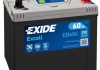 EB604 Exide Акумулятор 60Ah-12v Exide EXCELL (230х172х220), R, EN480 Азія (фото 1)