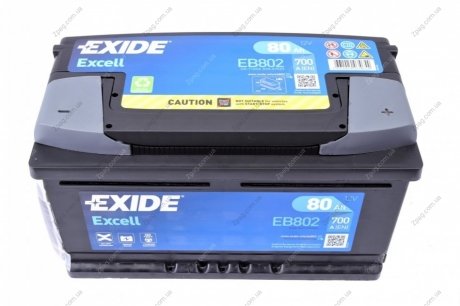 EB802 Exide Аккумулятор 80Ah-12v Exide EXCELL(315х175х175),R,EN700