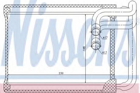 77622 Nissens Радиатор отопителя HYUNDAI Sonata V (NF) (пр-во Nissens)