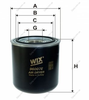 96007E WIXFILTRON ФІЛЬТР ПОВІТРЯ