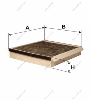 WP9021 WIXFILTRON Фильтр салона K1120A/WP9021 угольный (пр-во WIX-Filtron)