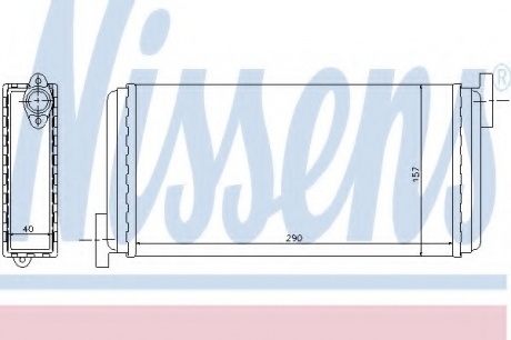 72002 Nissens Радиатор печки MERCEDES 190 W201 (82-) (пр-во Nissens)