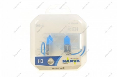 486022100 NARVA К-кт автоламп H3 RPW 12V NARVA 55W PK22s (White 4500K)