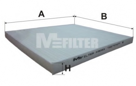 K9093 MFILTER Фільтр салону HYUNDAI Acent, RIO III (вир-во M-filter)