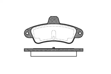 0433.00 REMSA Колодка торм. FORD COUGAR, MONDEO задн. (пр-во REMSA)