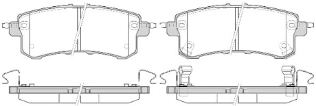 1447.02 REMSA Колодка торм. INFINITI QX56 2012- задн. (пр-во REMSA)