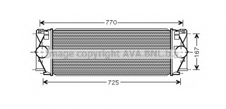 MS4396 AVA Cooling Systems Интеркулер MERCEDES SPRINTER W 906 (06-) (пр-во AVA)