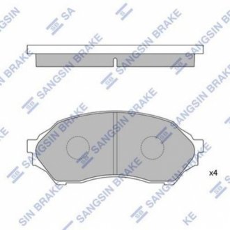 SP1227 Hi-Q  Колодка гальм. диск. MAZDA 323 F передн. (вир-во SANGSIN)