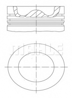 099 99 00 MAHLE Поршень DEUTZ 108.0 BF4M1013/BF6M1013 (пр-во Mahle)