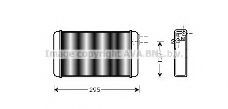 OLA6116 AVA Cooling Systems Радиатор отопителя OMEGA A ALL MT/AT +/- A/C (Ava)