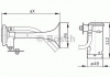 0 986 320 003 Bosch Сигнал звуковий ВАЗ Калина, Пріора (вир-во Bosch) (фото 2)