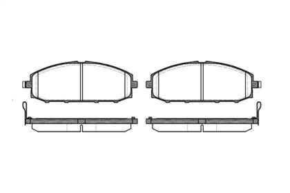 0711.04 REMSA Колодка торм. NISSAN PATROL передн. (пр-во REMSA)