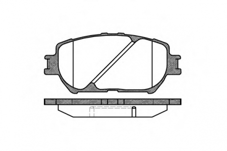 0884.00 REMSA Колодка торм. TOYOTA CAMRY, передн. (пр-во REMSA)