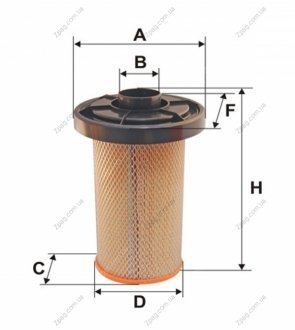 WA6036 WIXFILTRON Фільтр повітряний WA6036/AK280 (вир-во WIX-FILTERS)