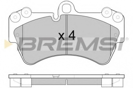 BP3099 BREMSI Тормозные колодки перед. Audi Q7/Touareg/Cayenne