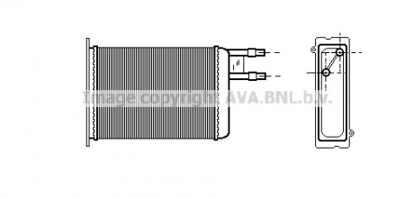 CN6128 AVA Cooling Systems Радиатор отопителя JUMPER/DUCATO/BOXER MT (Ava)