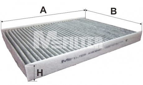 K9084C MFILTER Фильтр салона FORD (угольный) (пр-во M-Filter)