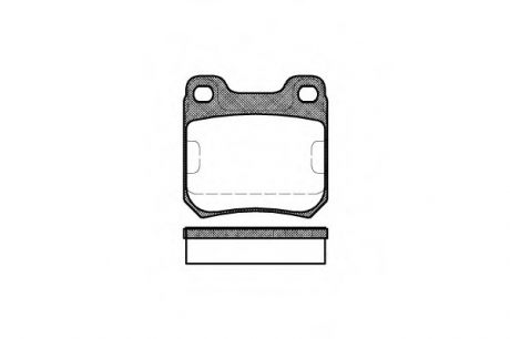 0239.00 REMSA Колодка торм. OPEL OMEGA A задн. (пр-во REMSA)