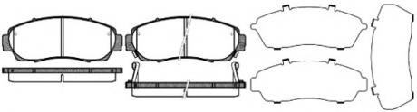 1171.12 REMSA Колодка торм. HONDA CR-V передн. (пр-во REMSA)