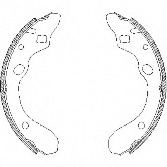 4147.00 REMSA Колодки гальмівні барабанні