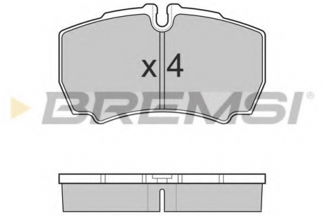 BP3025 BREMSI Гальмівні колодки зад. Daily 99- (без спарки)