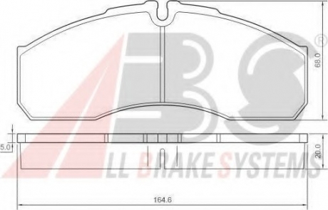 37379 A.B.S  Колодка торм. IVECO DAILY передн. (пр-во ABS)