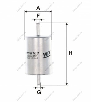 WF8103 WIXFILTRON Фильтр топл. PP907/WF8103 (пр-во WIX-Filtron)