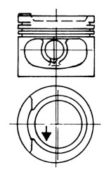 93928620 Kolbenschmidt  Поршень AUDI/VW 81.5 DS/DZ/ADZ/RH (пр-во KS)