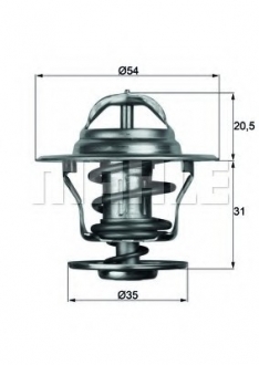 TX 13 92 D MAHLE Термостат OPEL; RENAULT; VOLVO (пр-во Mahle)