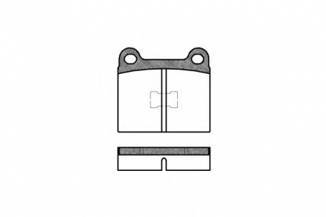 0017.00 REMSA Колодка торм. AUDI, VW передн. (пр-во REMSA)