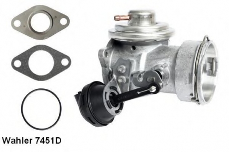 7451D WAHLER,Wahler  Клапан EGR Caddy III 1.9TDI (77kW-BJB) 04-
